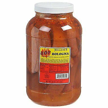 Miller's Hot Bologna - 56 oz. jar