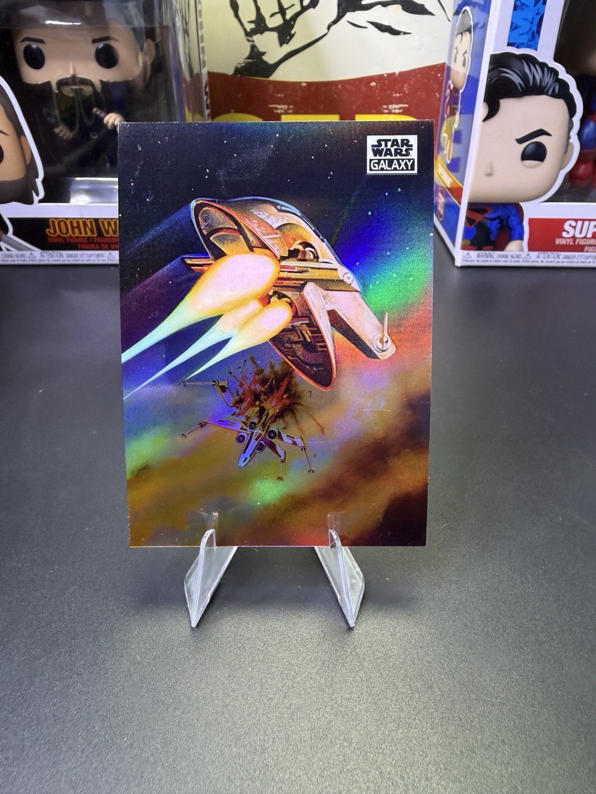 2021 Topps Chrome Star Wars Galaxy Boba Fett’s Starship Refractor 