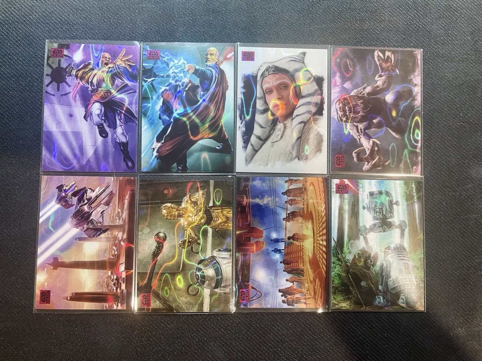 2025 Topps Chrome Star Wars Galaxy Magenta Lava /250 8 Card Lot 2025 Topps Chrome Star Wars Galaxy Magenta Lava /250 8 Card Lot