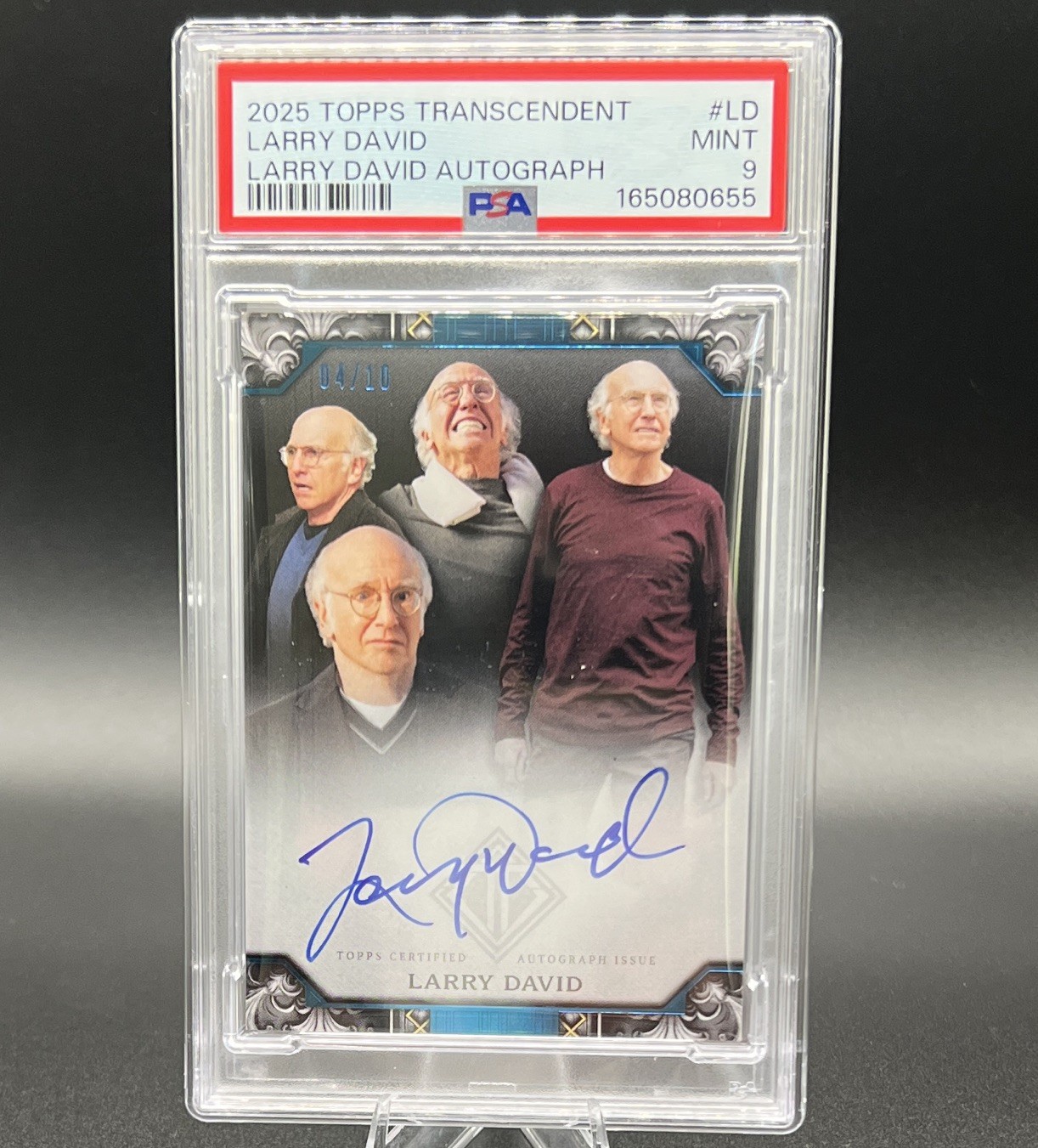 Topps 2025 Transcendent Larry David Auto #LD PSA 9 /10 Cert 165080655 Topps 2025 Transcendent Larry David Auto #LD PSA 9 /10 Cert 165080655
