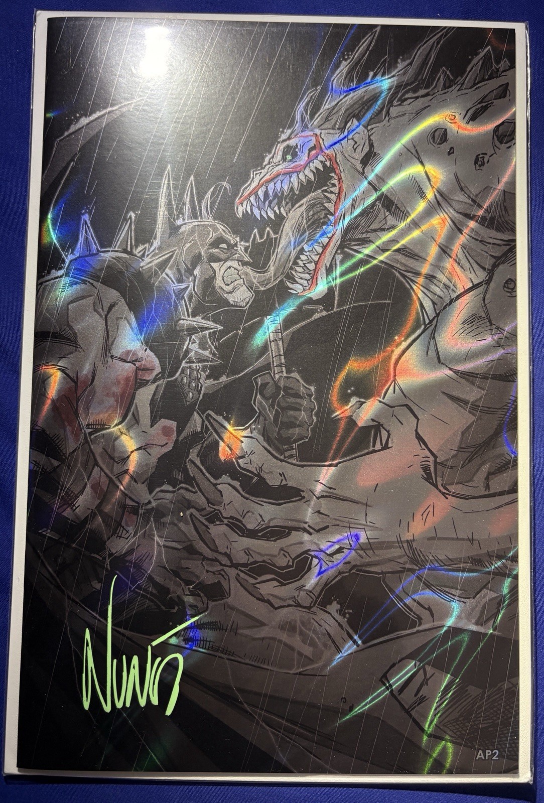 [LAVA FOIL] ABSOLUTE BATMAN VS JOKER EDDIE NUNEZ SHADOW RAIN AP2 | SIG W/COA 🔥