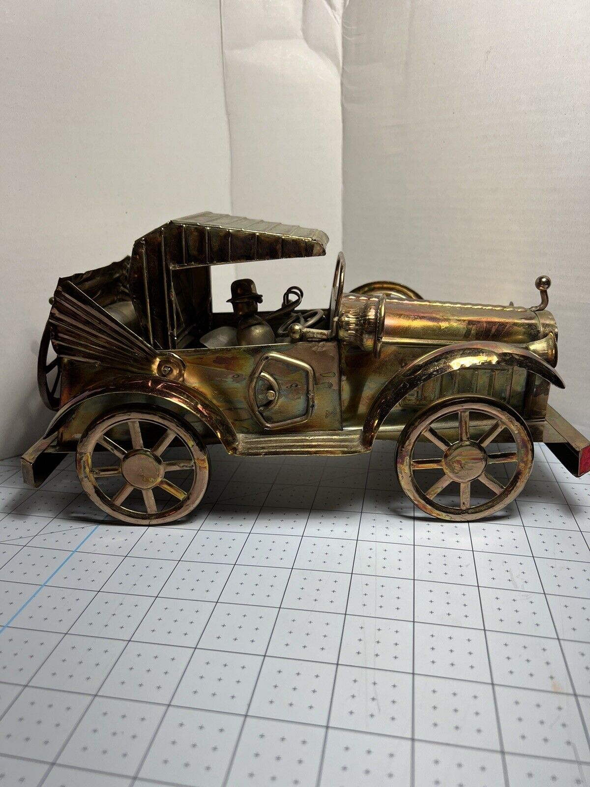 Berkeley Designs Copper Tin Music Box Car King Of The Road Vintage