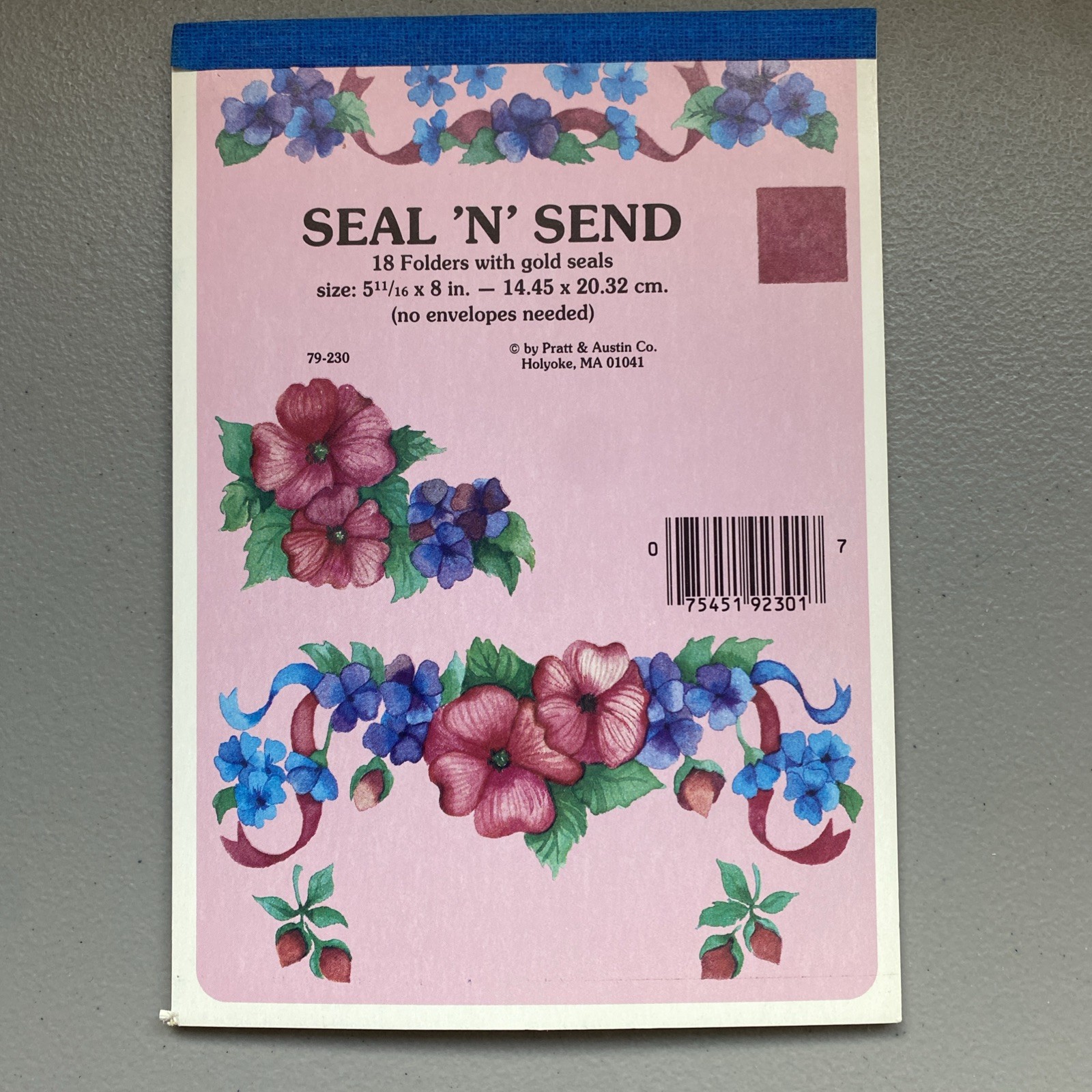 Vtg SEAL N SEND Folders Stationary Notes Flowers USA 18 Folders NOS