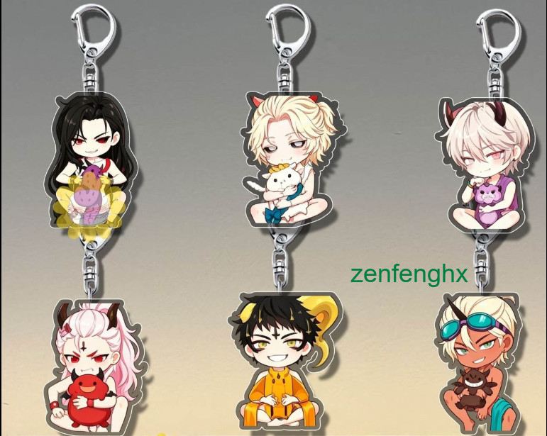 6Pc/set Hot What’S Hell Bad? Mammon Leviathan Satan Acrylic Keychain Pendant 6Pc/set Hot What’S Hell Bad? Mammon Leviathan Satan Acrylic Keychain Pendant