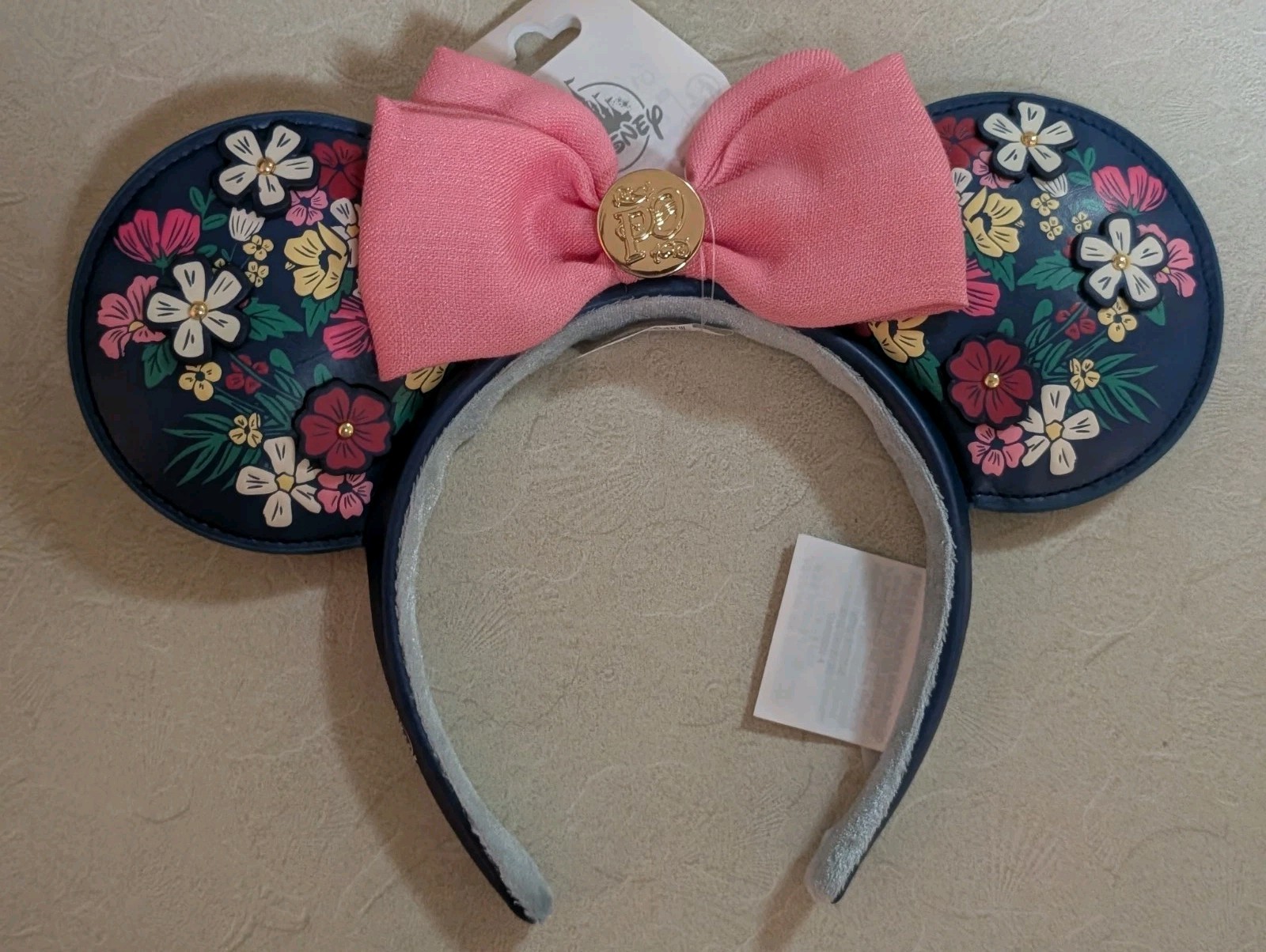 Disney Port Orleans Resort Floral Minnie Ears Headband Pink Bow New 2026 Disney Port Orleans Resort Floral Minnie Ears Headband Pink Bow New 2026