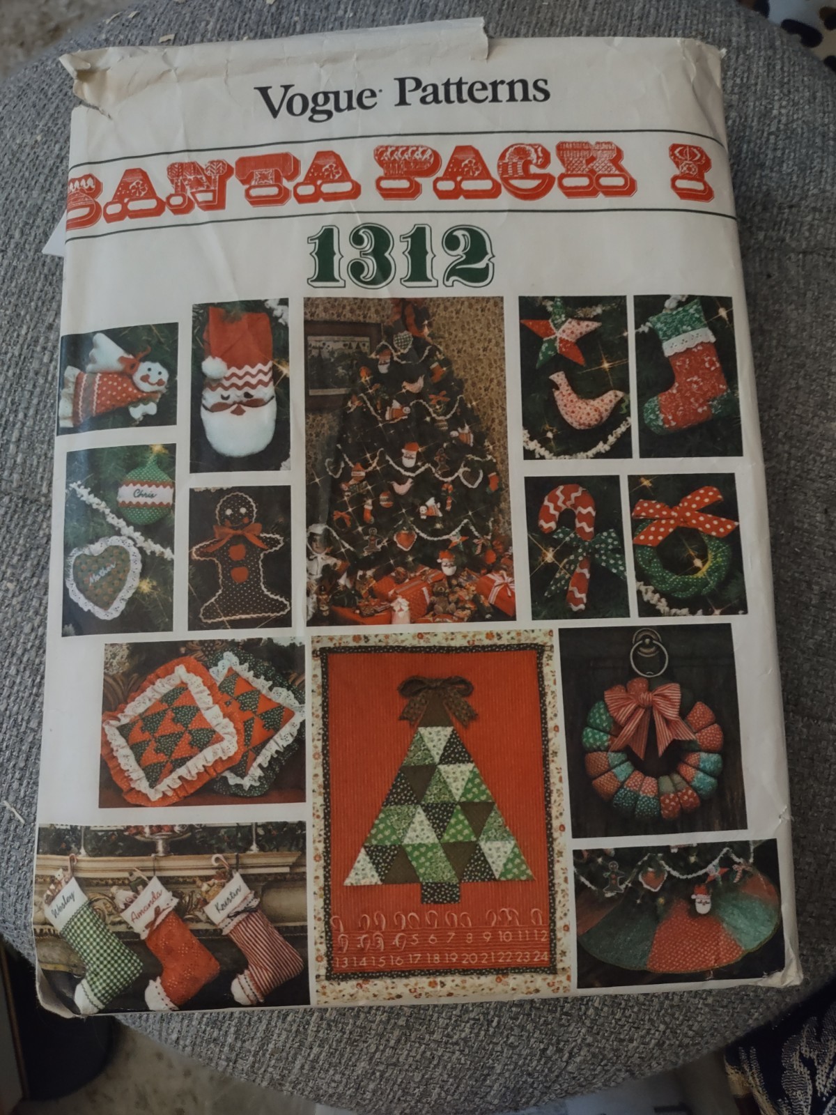Vintage Vogue Santa Pack Patterns COMPLETE SET - Mostly Uncut And FF Vintage Vogue Santa Pack Patterns COMPLETE SET - Mostly Uncut And FF