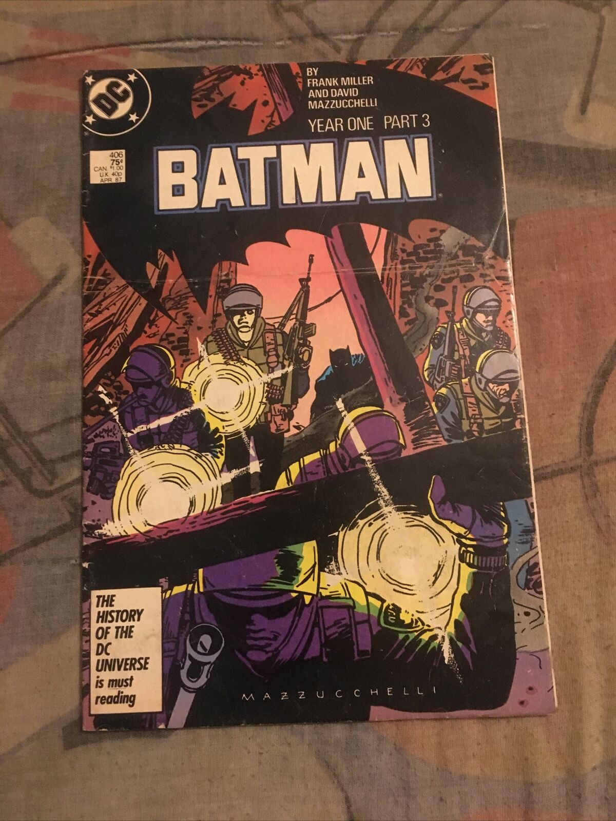 Batman #406 Year One Part 3 Frank Miller DC Comics 1987