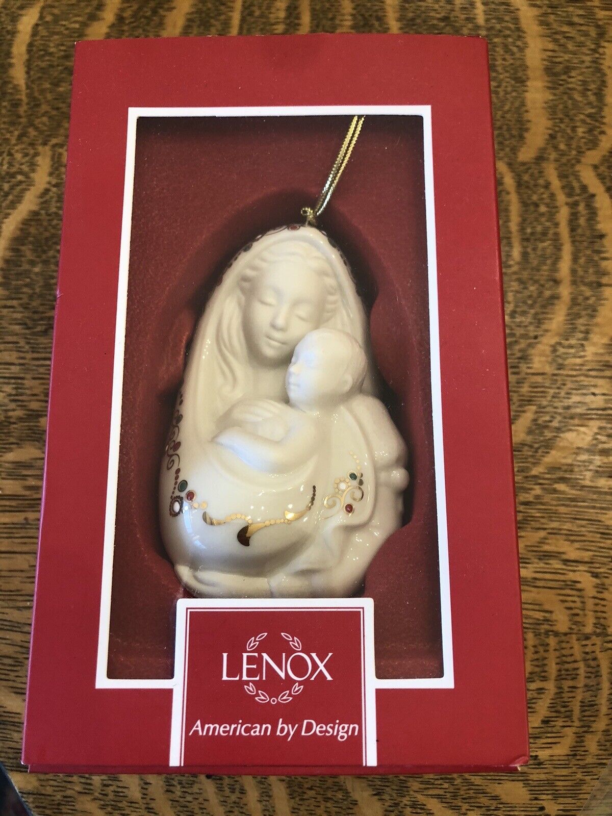 Lenox Madonna And Child Christmas Ornament Porcelain NIB