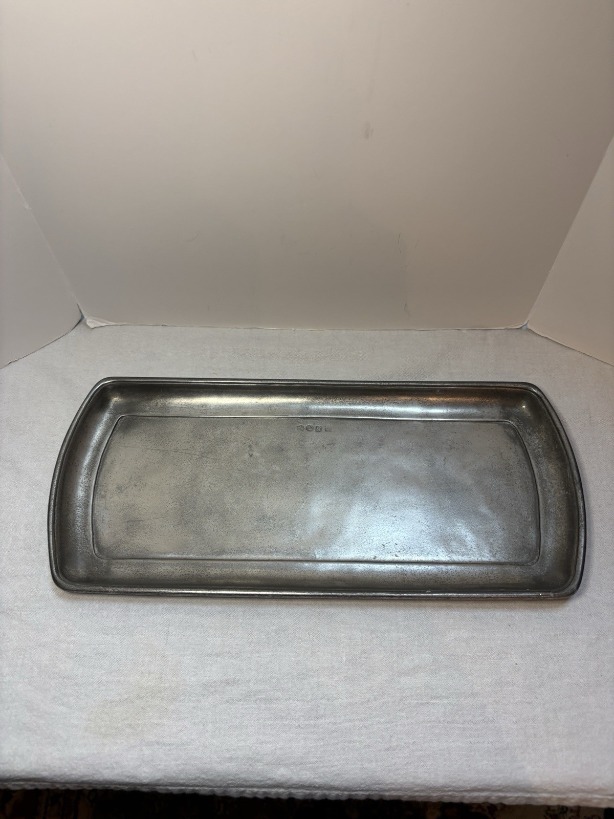 Cosi Tabellini 24 Italy Pewter Narrow Classico Tray 14” X 6.25” Plum Cake Tray Cosi Tabellini 24 Italy Pewter Narrow Classico Tray 14” X 6.25” Plum Cake Tray