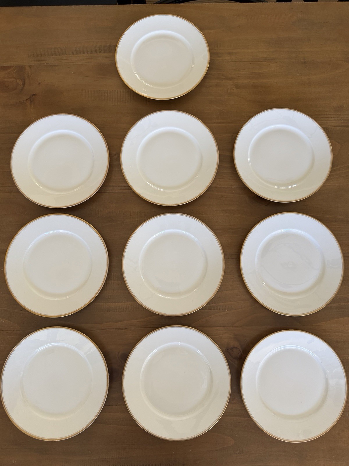 Antique W. Guérin & Co. Limoges Porcelain Dinner Plates Set of 10, c. 1895–1900