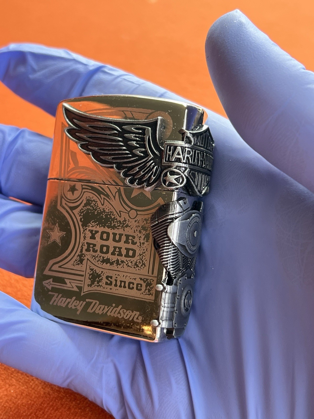 Harley Davidson Brand New Lighter Silver Best Gift Harley Davidson Brand New Lighter Silver Best Gift