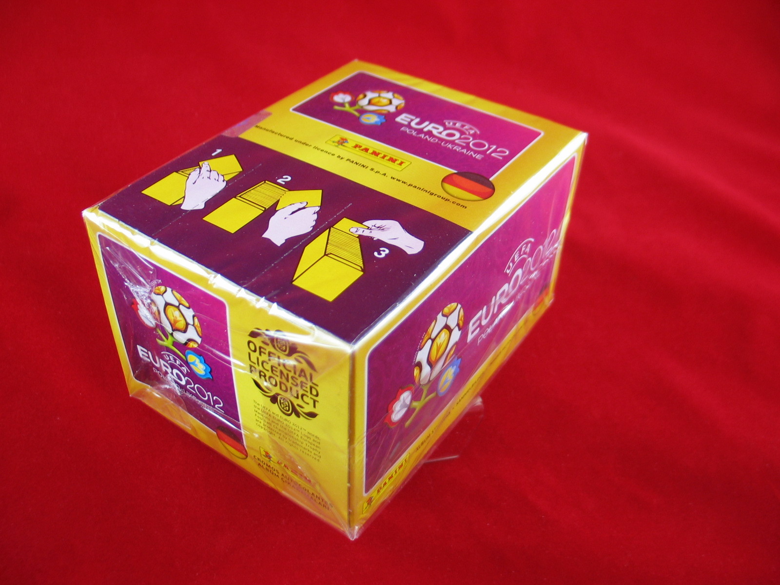 Panini Euro 2012 1 Box = 100 Bags = 500 Stickers Euro 12 Poland Ukraine Display Panini Euro 2012 1 Box = 100 Bags = 500 Stickers Euro 12 Poland Ukraine Display