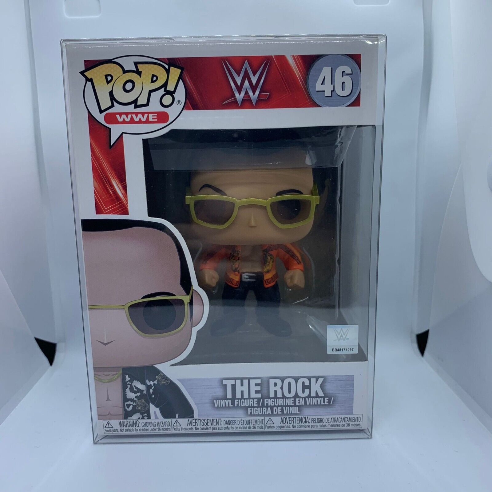 The Rock Funko Pop WWE 46 W/ Protector