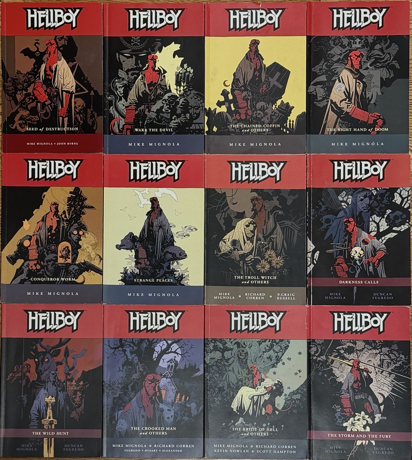 Hellboy Vol 1-12 Complete TPB Set Mike Mignola Dark Horse Graphic Novels Hellboy Vol 1-12 Complete TPB Set Mike Mignola Dark Horse Graphic Novels