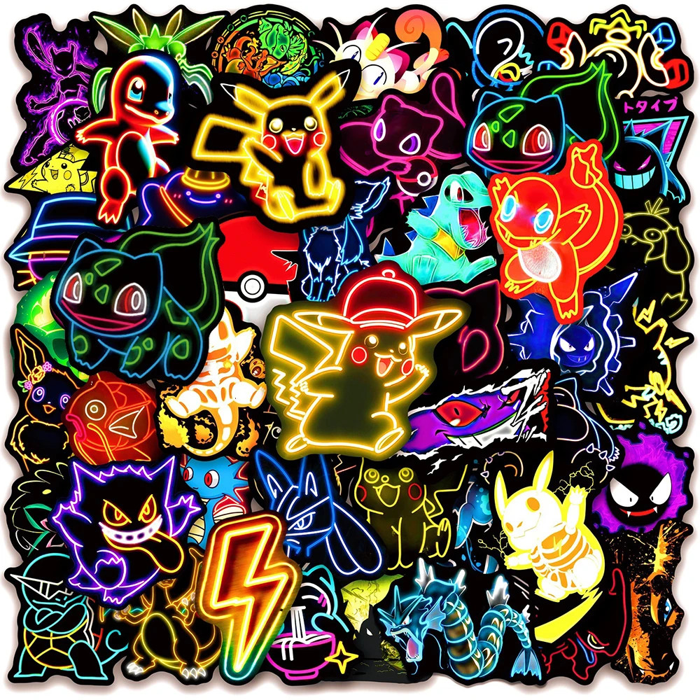 Pokemon Stickers 100 Pack Pack Glossy Neon Decal Sticker Bulk Bundle x2 50 Packs Pokemon Stickers 100 Pack Pack Glossy Neon Decal Sticker Bulk Bundle x2 50 Packs