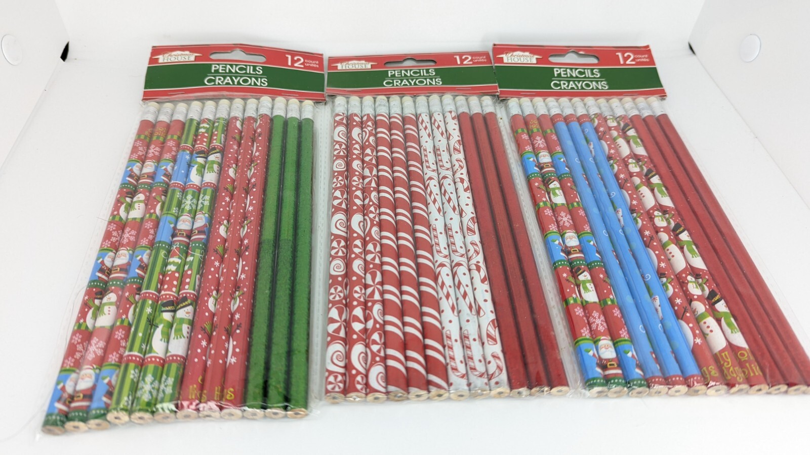 Christmas Pencils 3 sets New Christmas Pencils 3 sets New