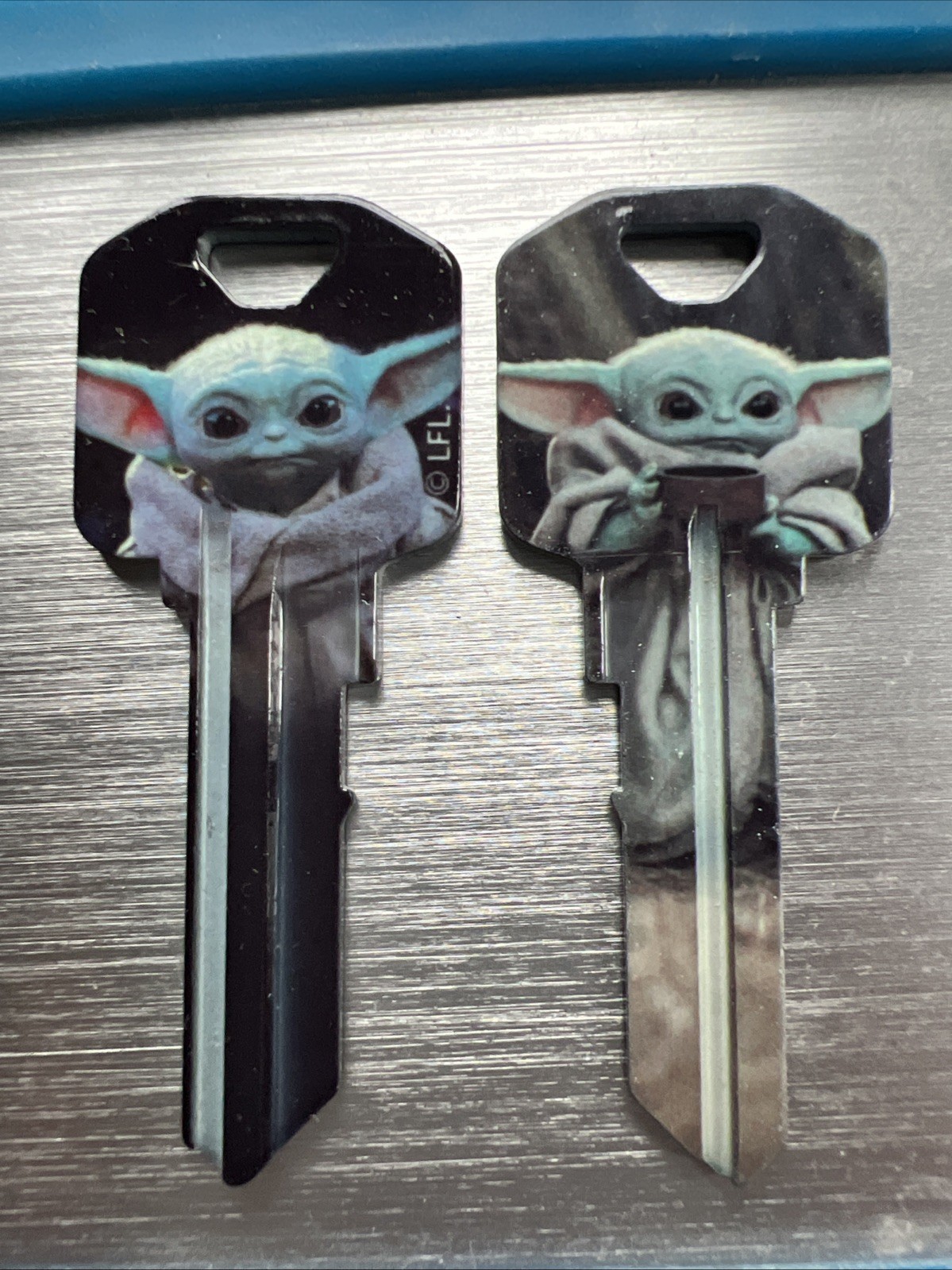 2 (two) Star Wars The Mandalorian Baby Yoda Grogu House Key Blank Kwik-Set KW10 2 (two) Star Wars The Mandalorian Baby Yoda Grogu House Key Blank Kwik-Set KW10