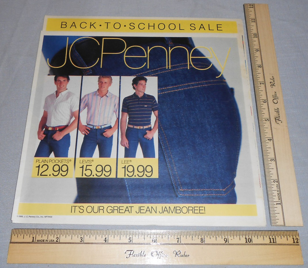 Vtg 1986 JC PENNEY Store Circular Ad 1980s Back To School Kids Fashion Boys Girl