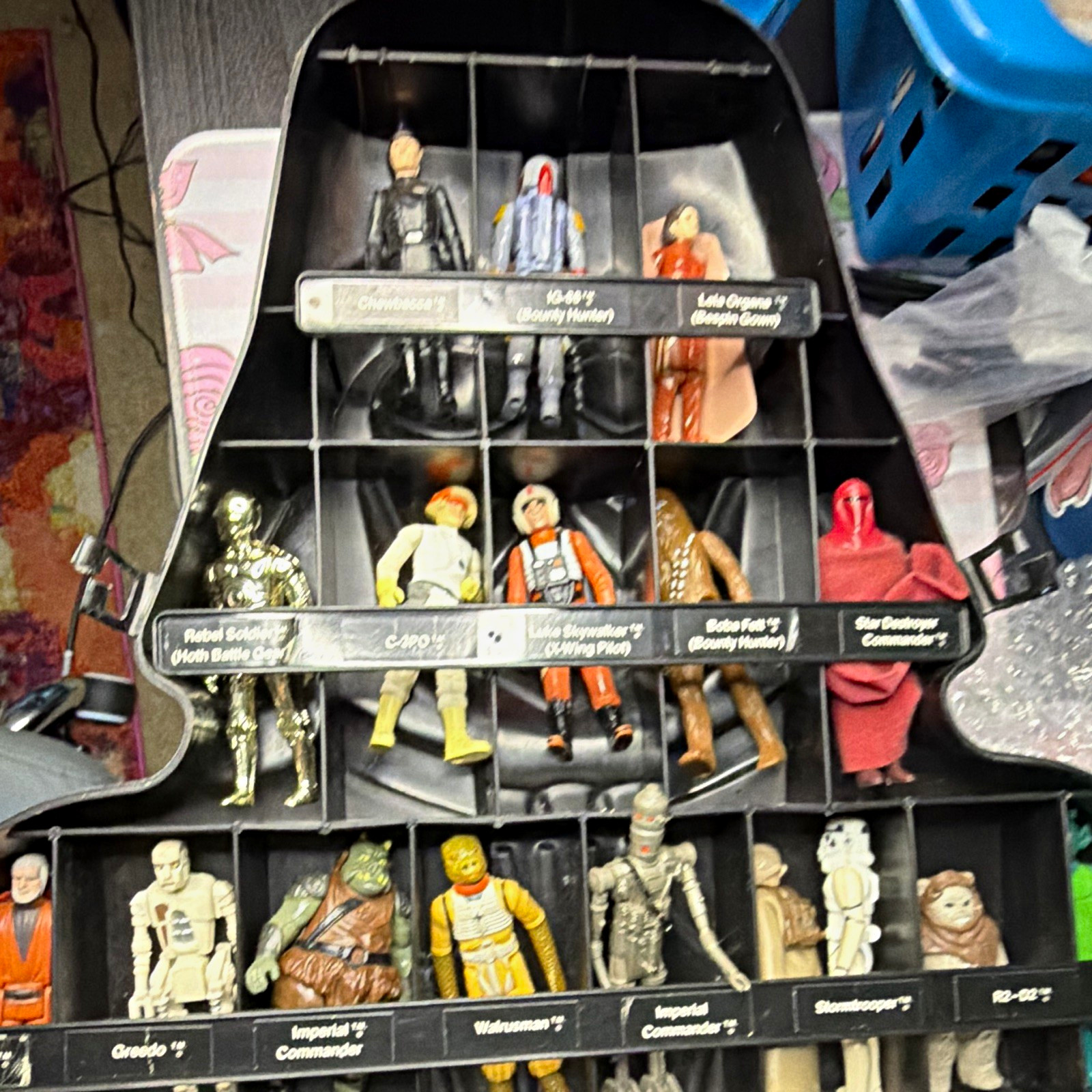 Kenner Vintage Star Wars Darth Vader Action Figures Lot w/ Helmet Display Case Kenner Vintage Star Wars Darth Vader Action Figures Lot w/ Helmet Display Case