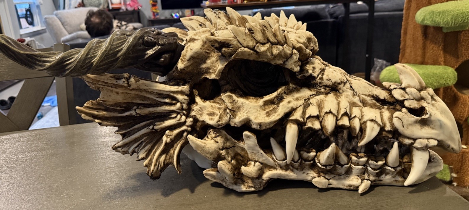 Giant Hand Made Resin Dragon Skull - Beautiful Craftsmanship Giant Hand Made Resin Dragon Skull - Beautiful Craftsmanship