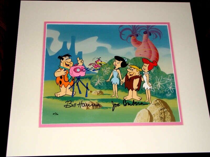 Flintstones Cel Hanna Barbera Signed Freds Photo Op Artist Proof Number 2 Rare