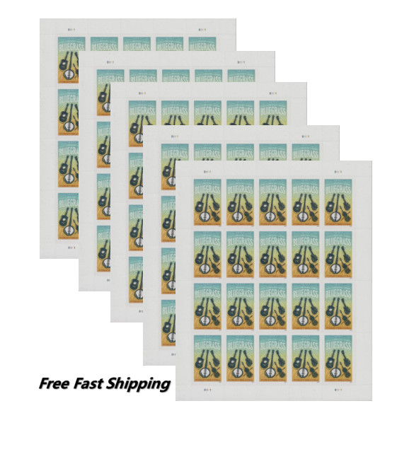 2024 Bluegrass Forever Scott#5844 100 Pcs Mint Guitar Music MNH,5 Sheets 2024 Bluegrass Forever Scott#5844 100 Pcs Mint Guitar Music MNH,5 Sheets