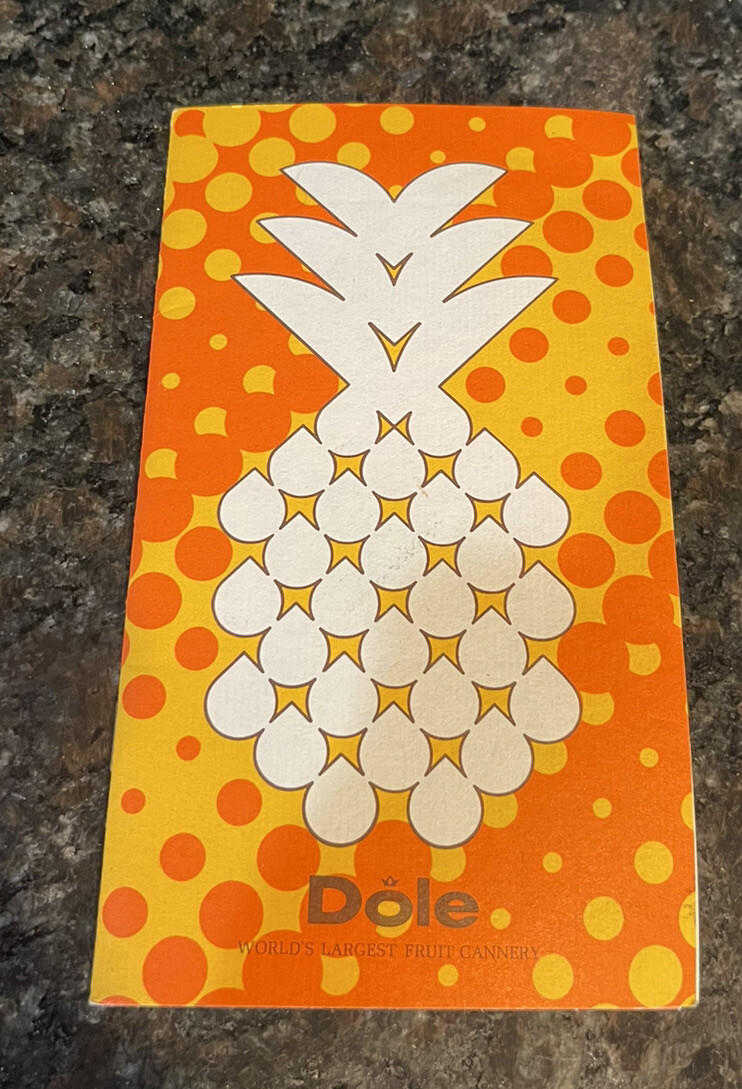 Vintage Dole: World's Largest Fruit Cannery Pamphlet in Nice Condition 20 pages Vintage Dole: World's Largest Fruit Cannery Pamphlet in Nice Condition 20 pages