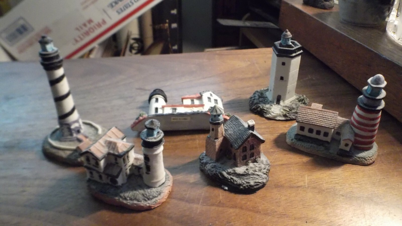 Light House Lighthouse Resin Figures Lot of 6 pieces. Light House Lighthouse Resin Figures Lot of 6 pieces.