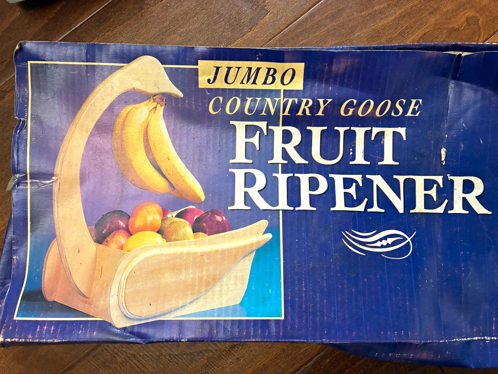 VTG Jumbo Country Goose Fruit Ripener Wood Kit w/ Hooks,Screws, Instructions DIY