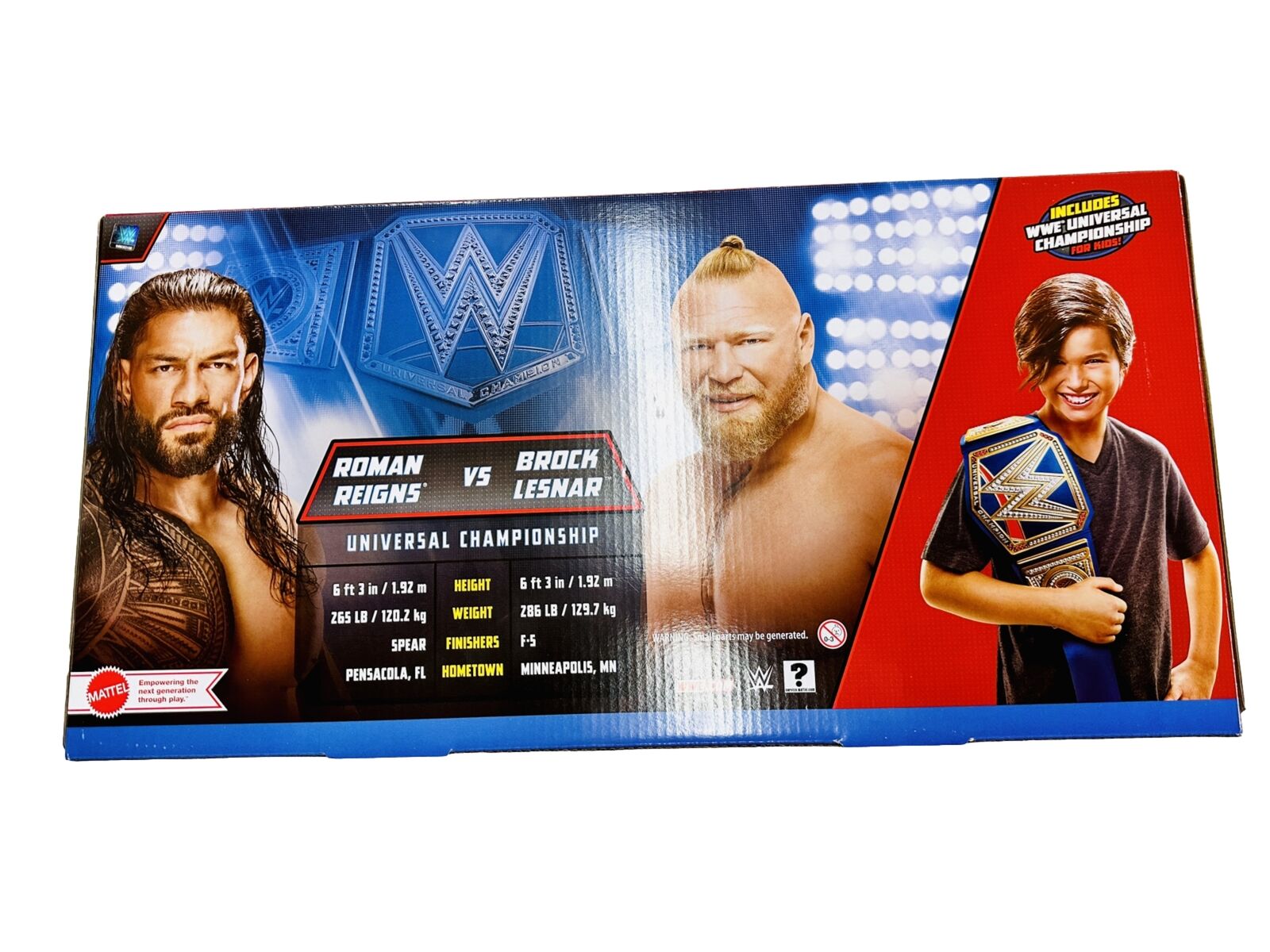 WWE Championship Rivals Playset Includes Belt Roman Reigns & Brock Lesnar