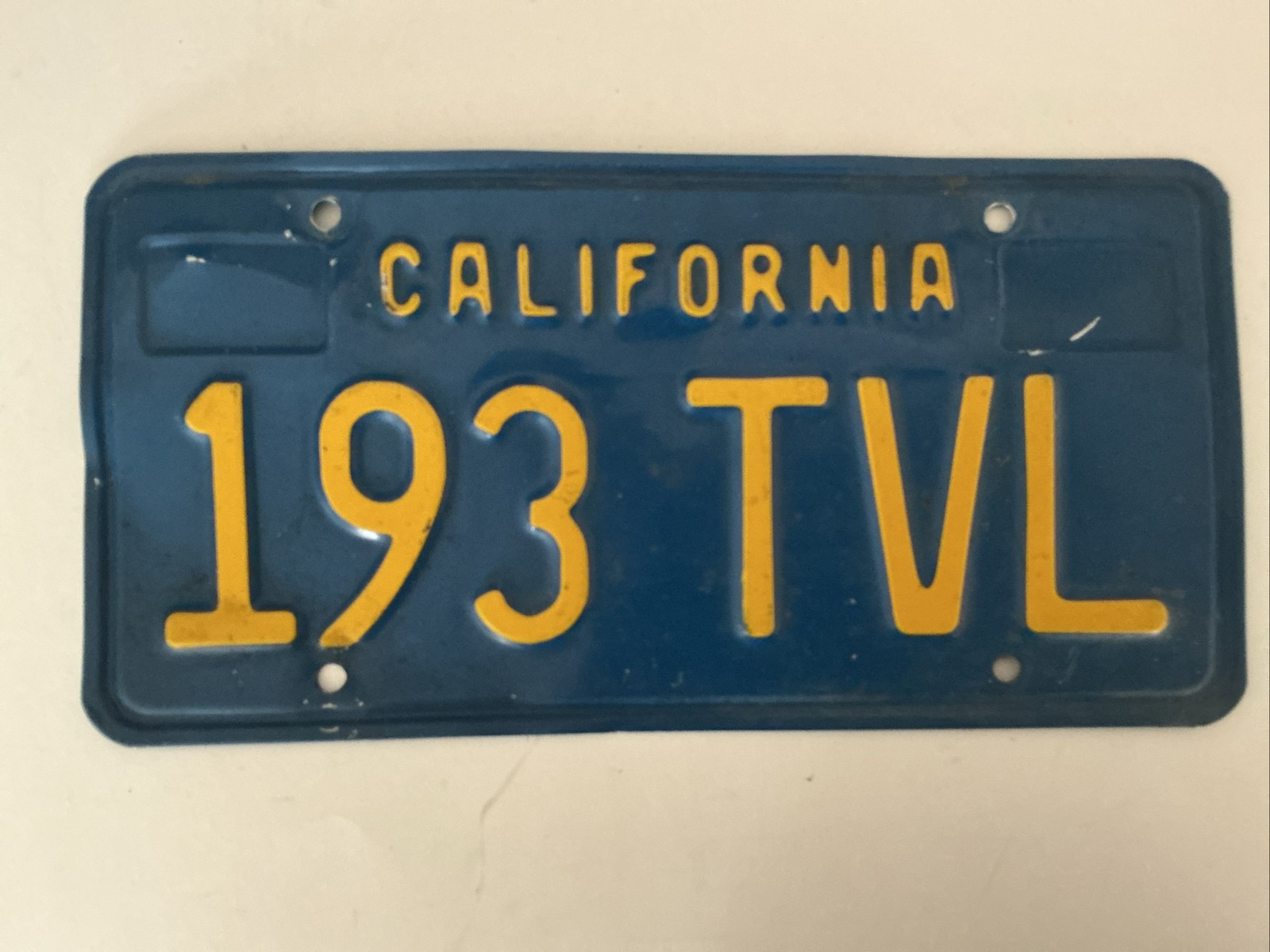 Vintage 1980’s California License Plate Vintage 1980’s California License Plate