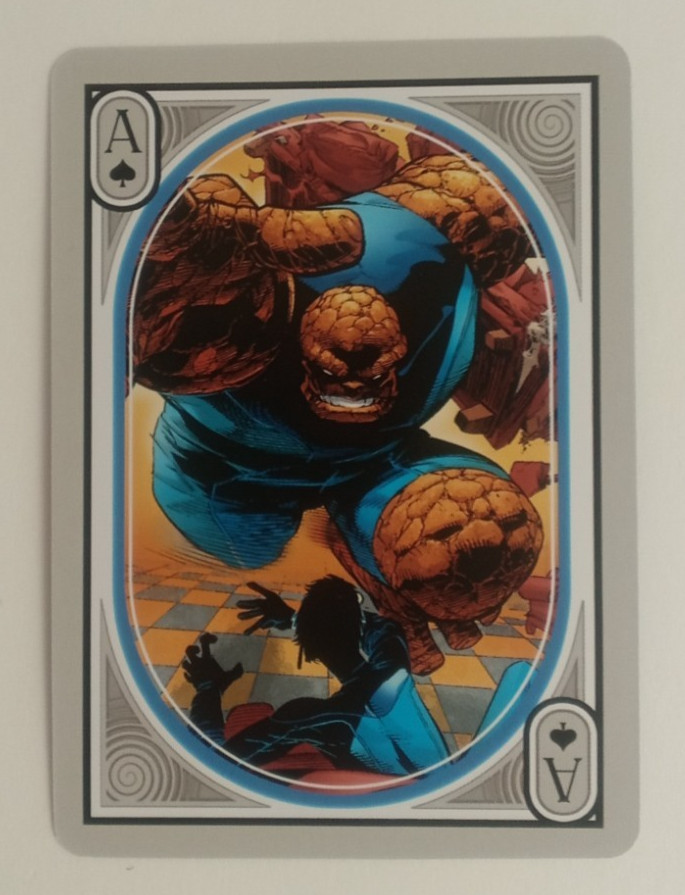 Marvel Fantastic Four Playing Card The Thing Ace Spades Marvel Fantastic Four Playing Card The Thing Ace Spades