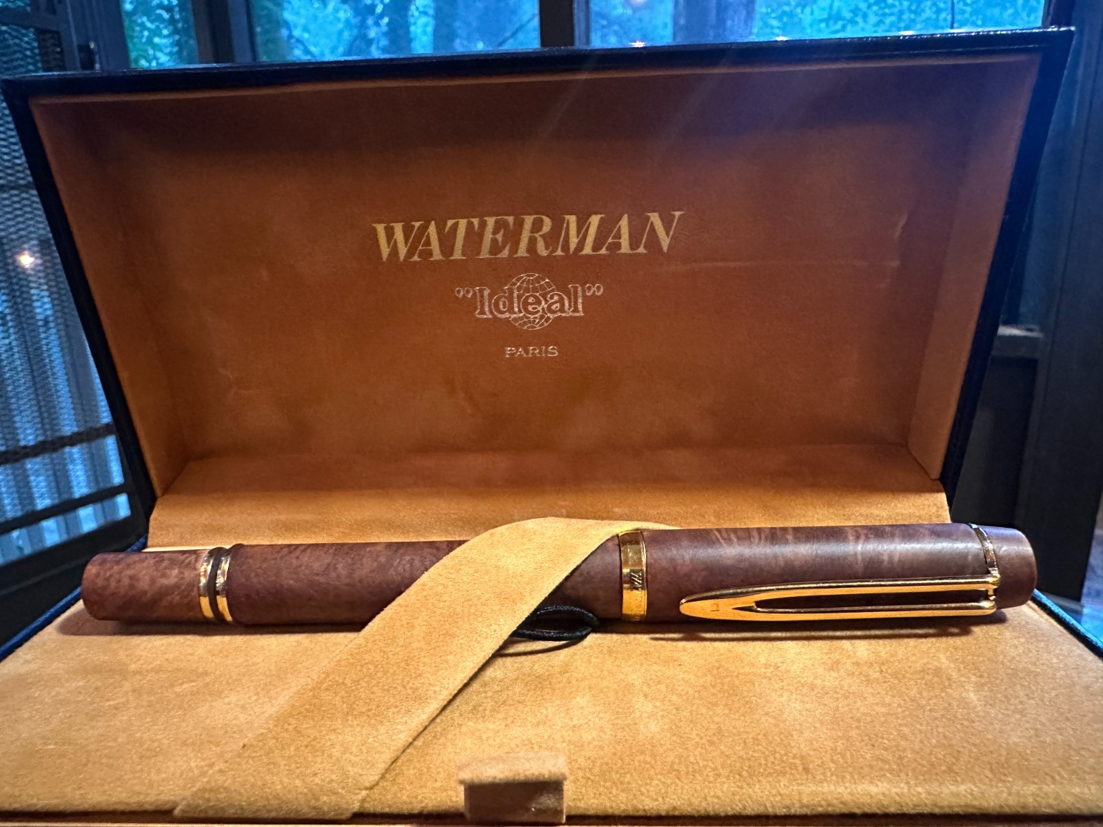 Waterman Man 100 Briarwood 18k F Fountain Pen- New/Old Stock
