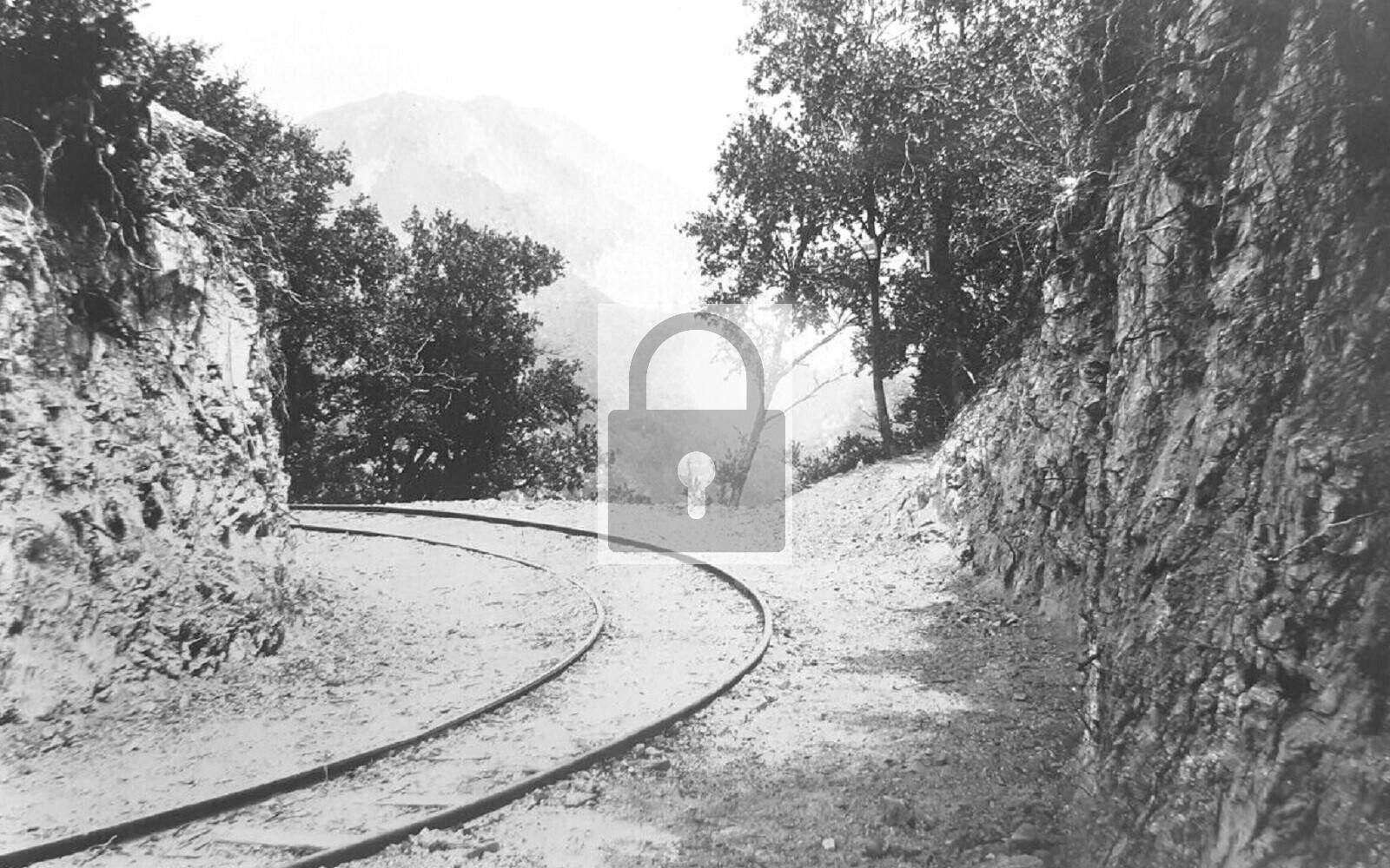 Railroad Train Track Bend Mt Lowe California CA - 8x10 Reprint