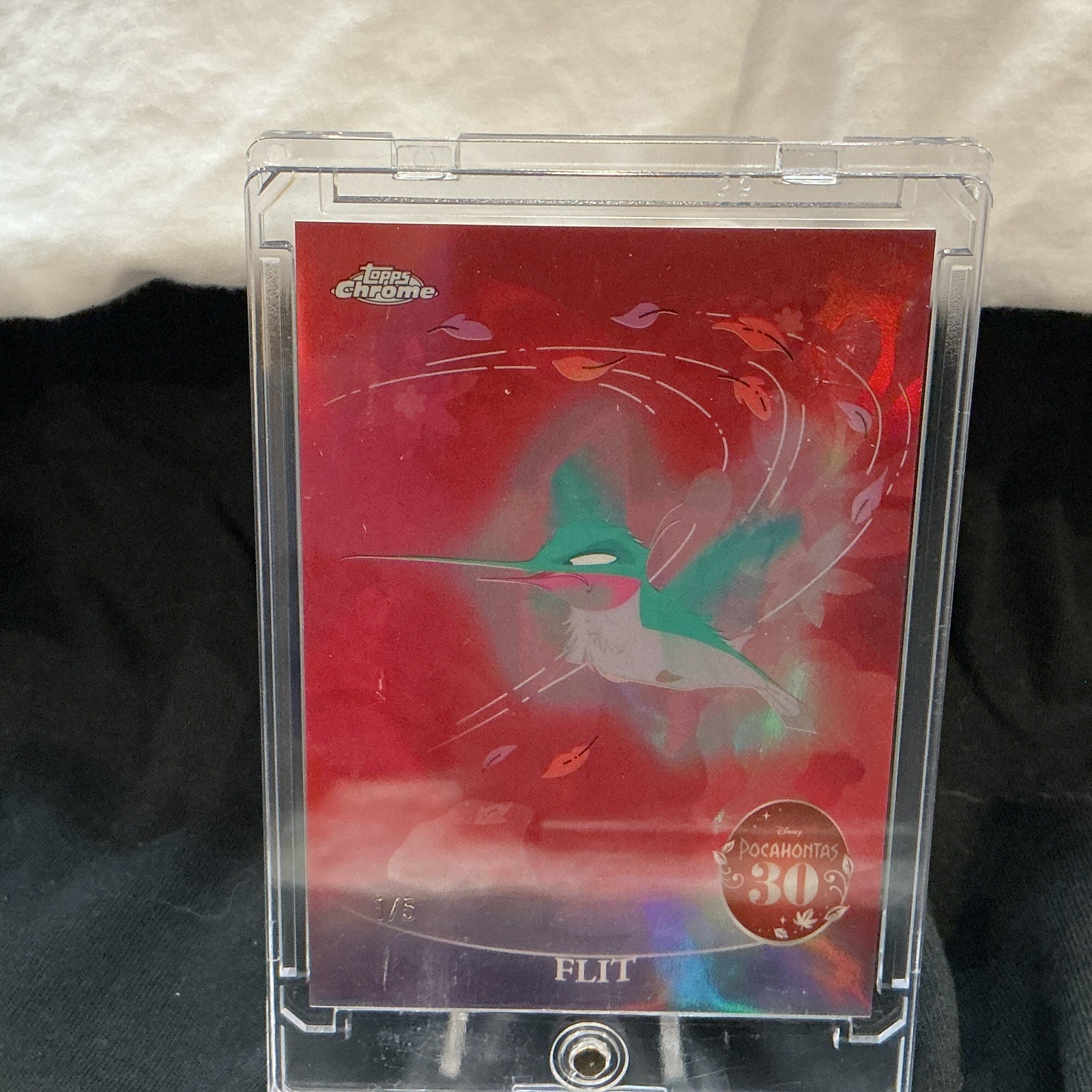 2025 Topps Disney Chrome Pocahontas 30th FLIT #PH-3 - Red /5