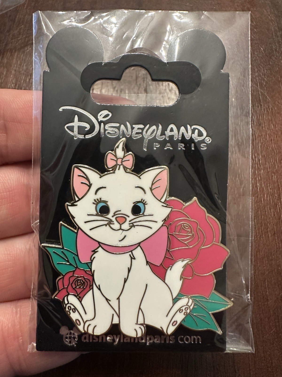 Disney Paris DLP Marie Aristocats Flower Series Pin Marie Red Rose Pin Disney Paris DLP Marie Aristocats Flower Series Pin Marie Red Rose Pin