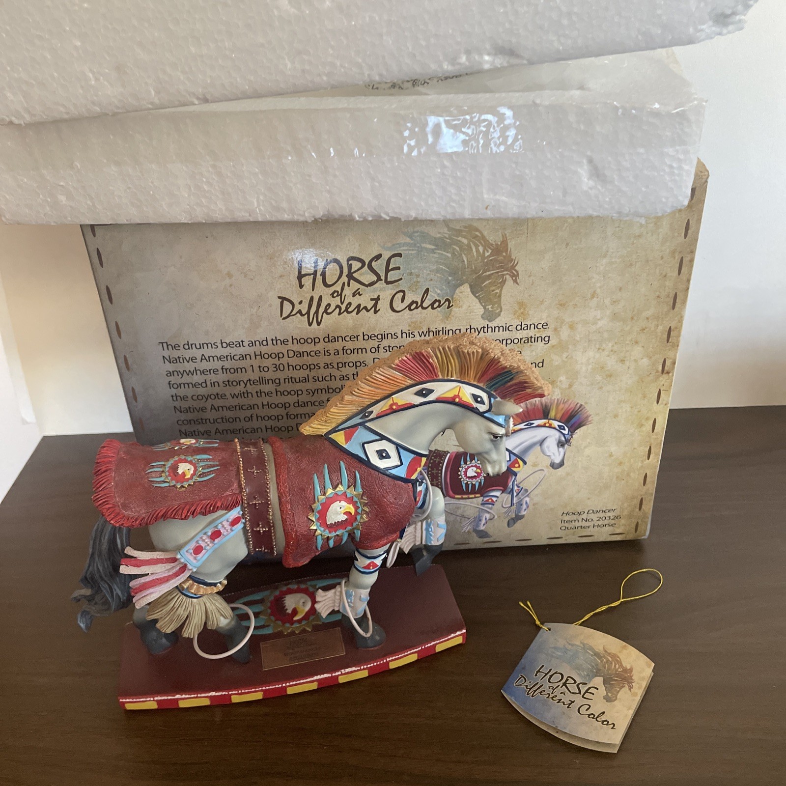 Horse of a Different Color Hoop Dancer Figurine #20326 w/ Box