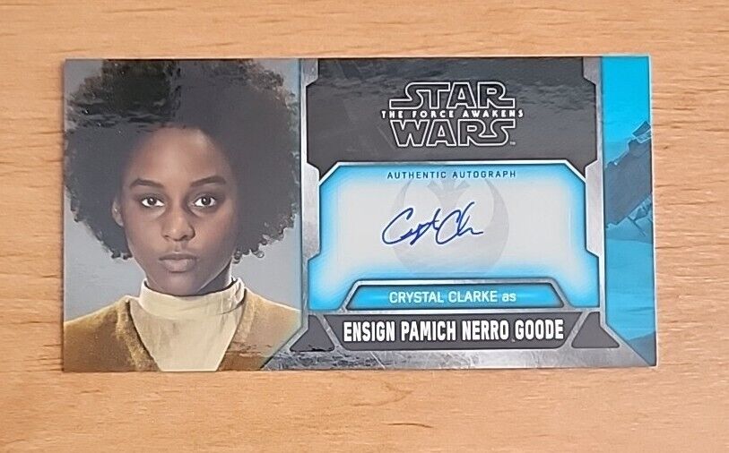 Topps Star Wars Autograph Card Widevision Force Awakens Ensign Pamich Nerro