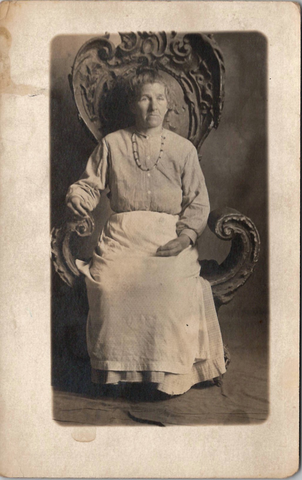RPPC Elderly Lady Studio Portrait, Real Photo Postcard RPPC Elderly Lady Studio Portrait, Real Photo Postcard