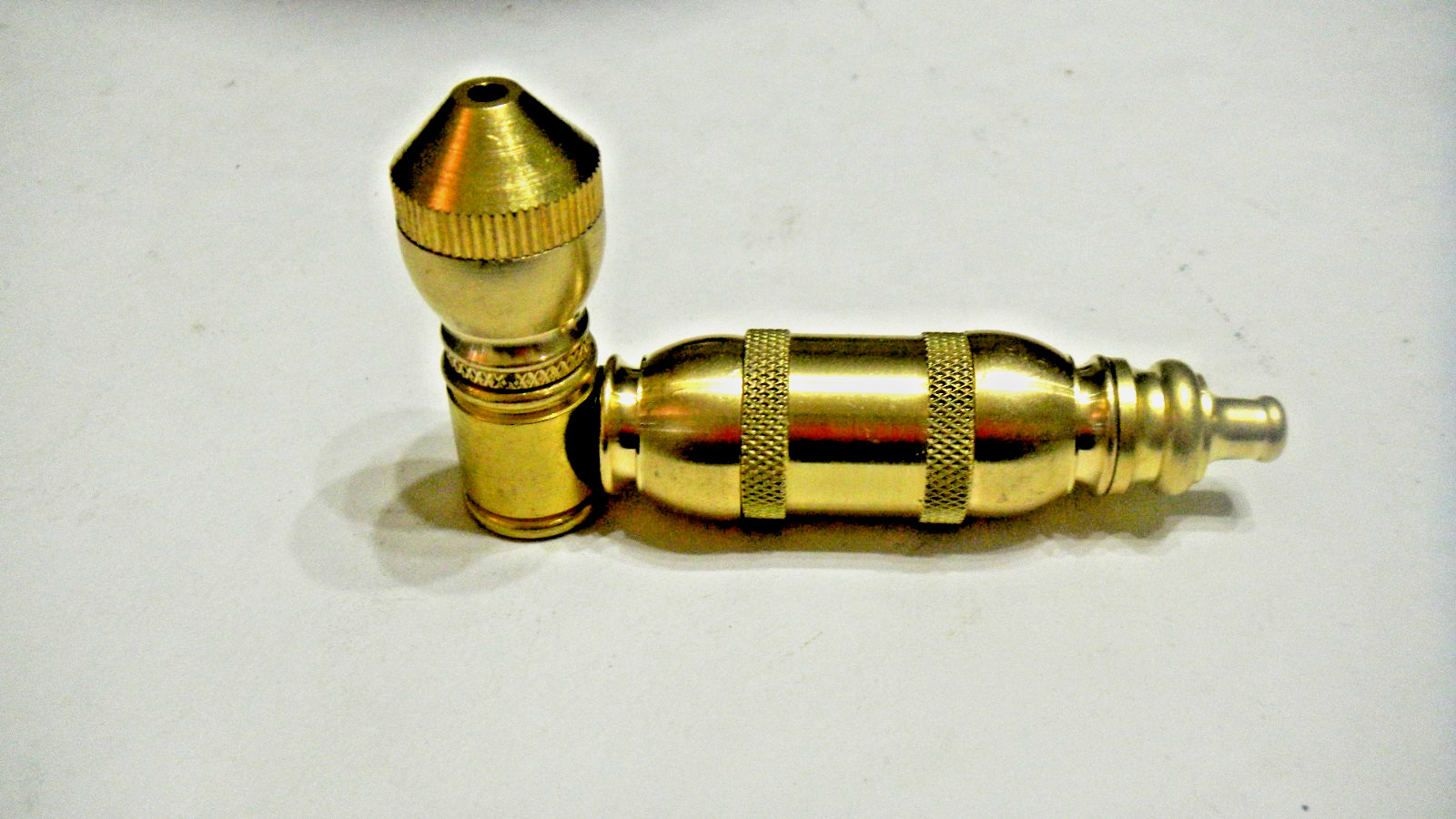 Metal Tobacco Smoking Cooling Chamber Pipe Made With Real USA Brass