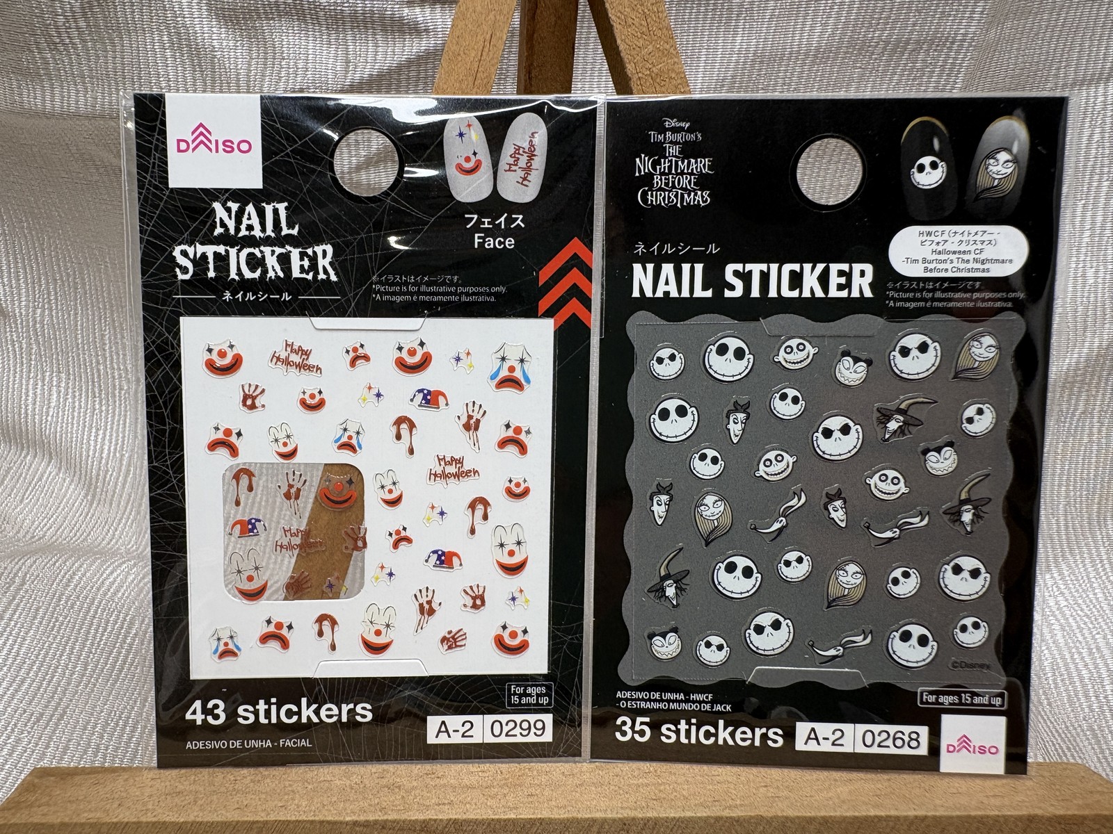 Daiso Halloween & Nightmare Before Christmas Nail Art Stickers 2 Sets Unused Jap Daiso Halloween & Nightmare Before Christmas Nail Art Stickers 2 Sets Unused Jap