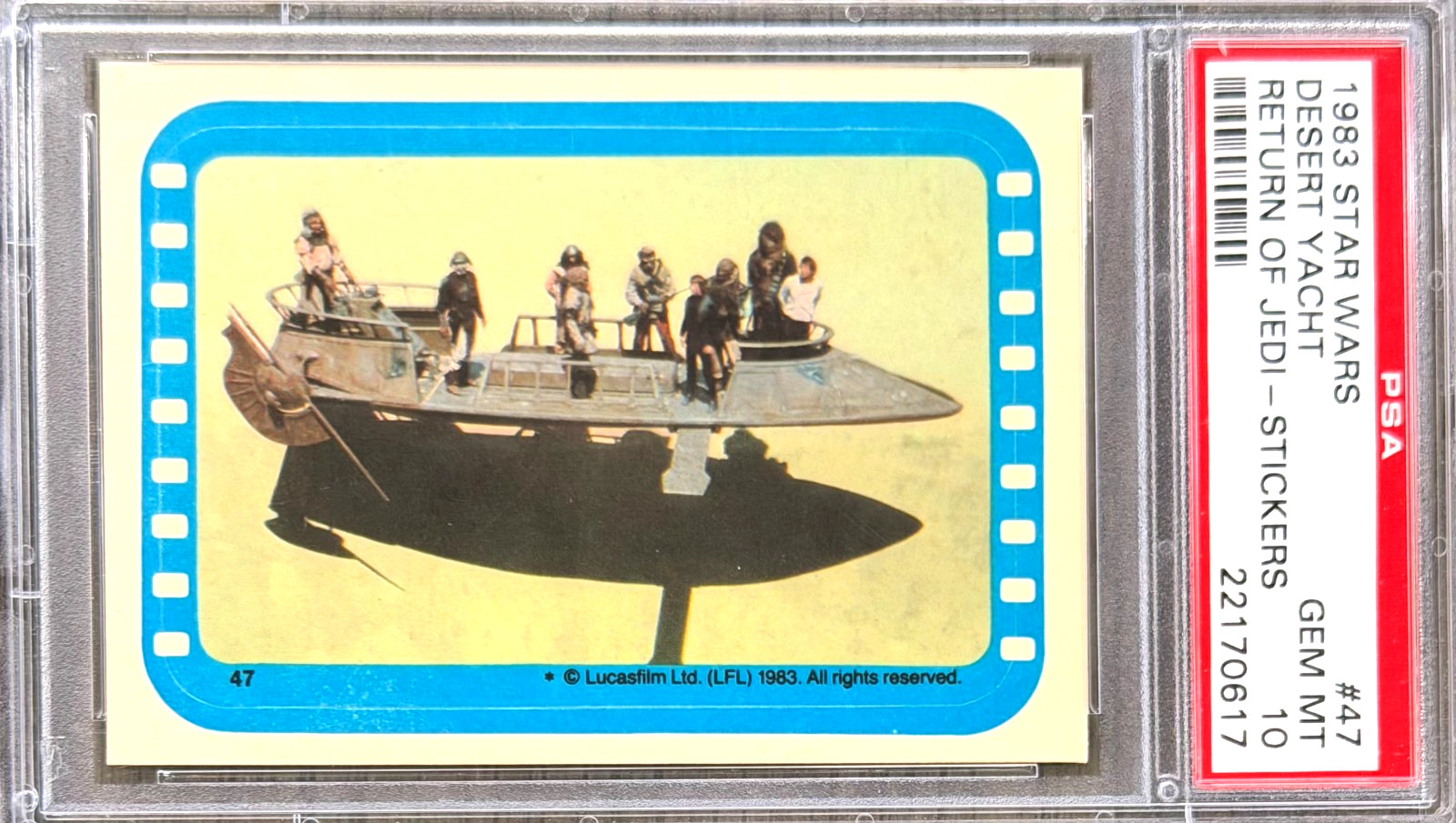 1983 Star Wars Han Solo, Chewbacca, Skywalker #47 PSA 10 GEM MINT (RARE: Pop 28) 1983 Star Wars Han Solo, Chewbacca, Skywalker #47 PSA 10 GEM MINT (RARE: Pop 28)