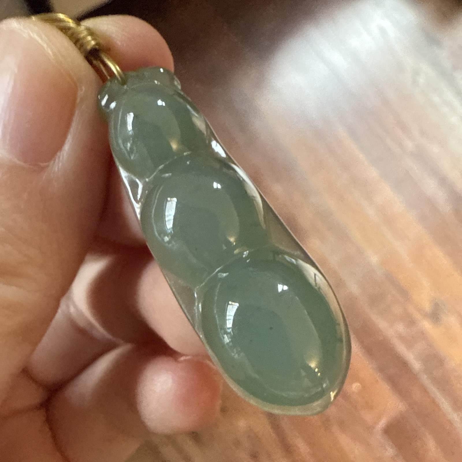 Certified Untreated Grade A Genuine Jadeite 天然翡翠 冰种种老掉牙起起油起光绿豆子