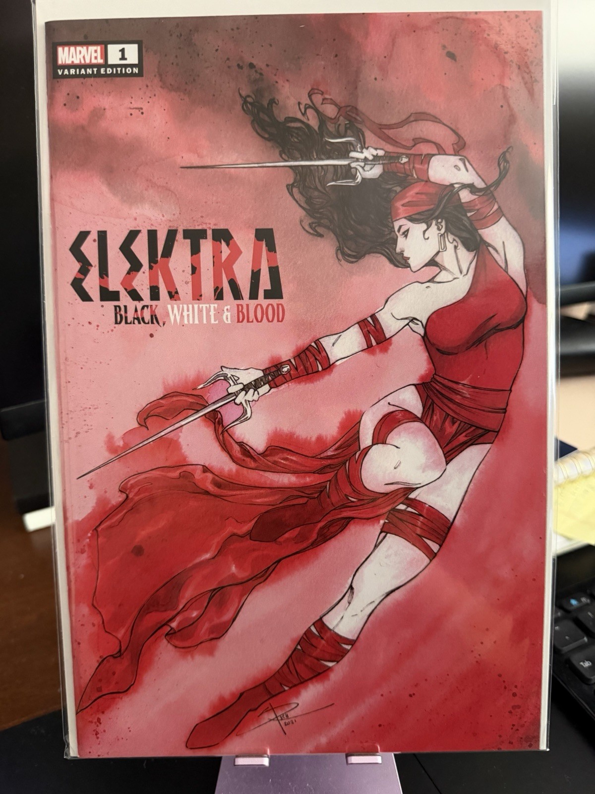 ELEKTRA BLACK WHITE & BLOOD #1 * Sabine Rich * Retailer Variant * NM ELEKTRA BLACK WHITE & BLOOD #1 * Sabine Rich * Retailer Variant * NM
