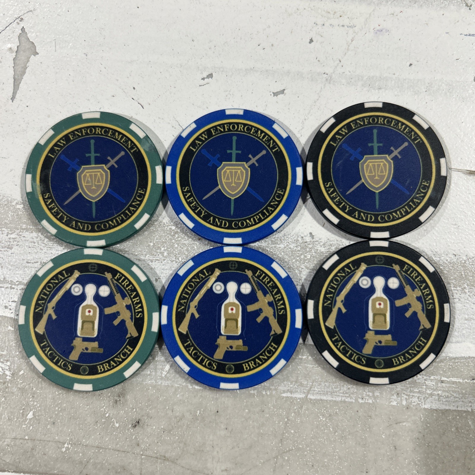 U.S. Customs and Border Protection Poker Chips Firearms Use of Force USBP LESC