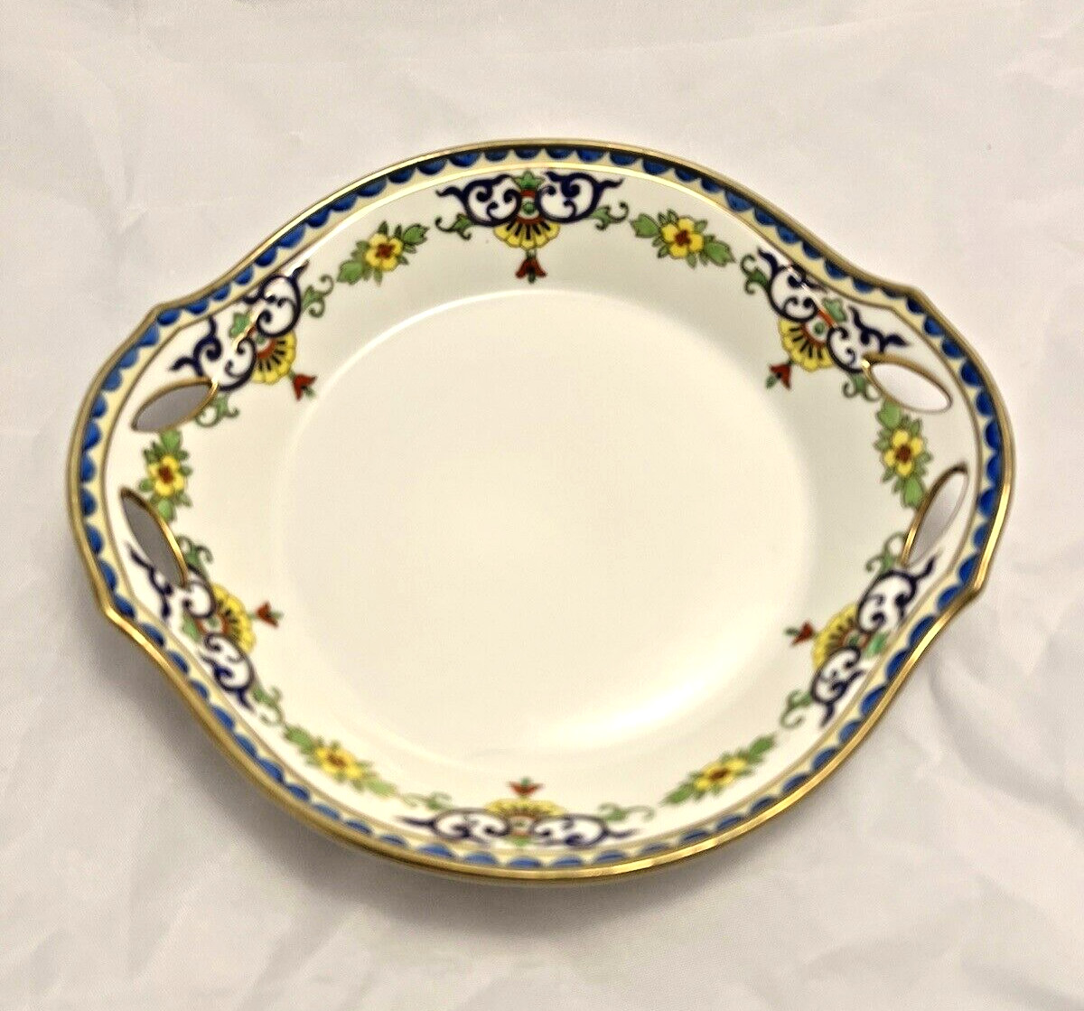 Vintage Reticulated Hand‑Painted Nippon Bowl (Morimura Brothers, 1911–1921)