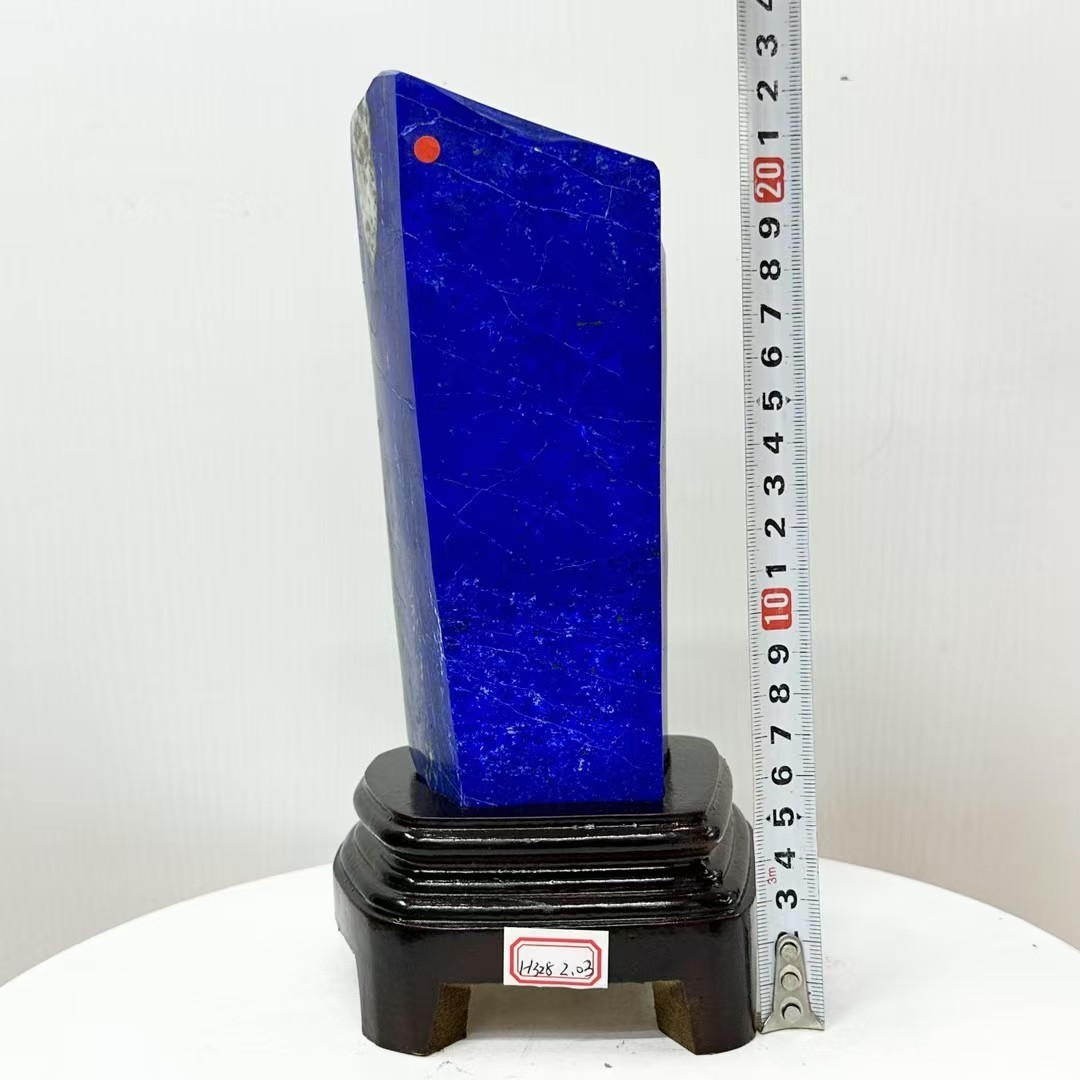 4.47LB Top Natural lapis lazuli quartz crystal Mineral specimen+stand 4.47LB Top Natural lapis lazuli quartz crystal Mineral specimen+stand