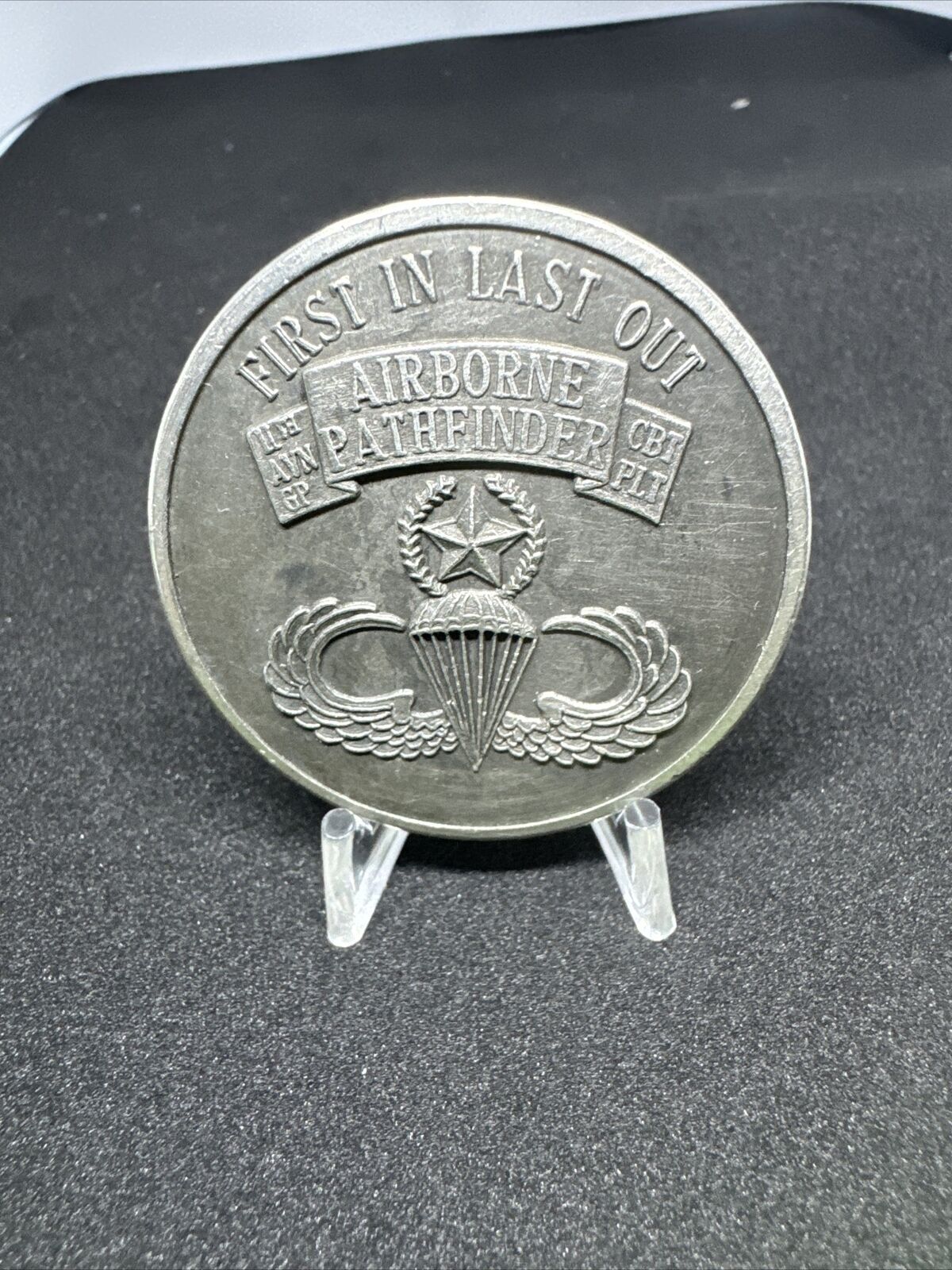 Super Rare 11th Airborne Pathfinders Combat Aviation Group Plt Coin B33