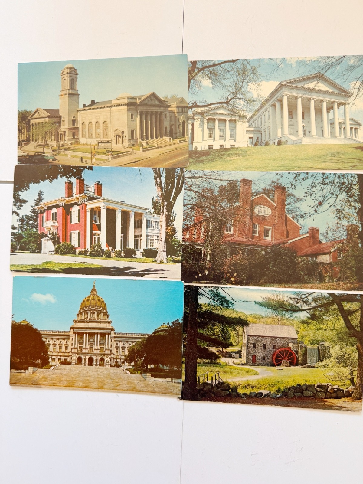 Lot of 6 Vintage Postcards US Landmarks incl 1979 Posted Wisconsin