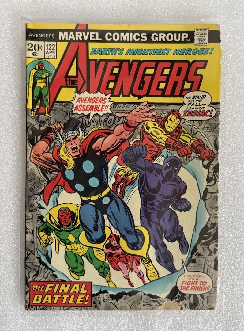 The Avengers #122 Marvel Comics Apr 1974 Bronze Age Thor Iron Man Black Panther The Avengers #122 Marvel Comics Apr 1974 Bronze Age Thor Iron Man Black Panther